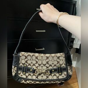 Coach Black & Brown Shoulder Bag